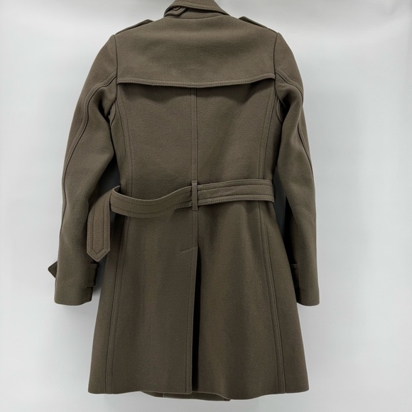 Burberry Double-Breasted wool cashmere Trench Coat with belt sz2 - Picture 8 of 16